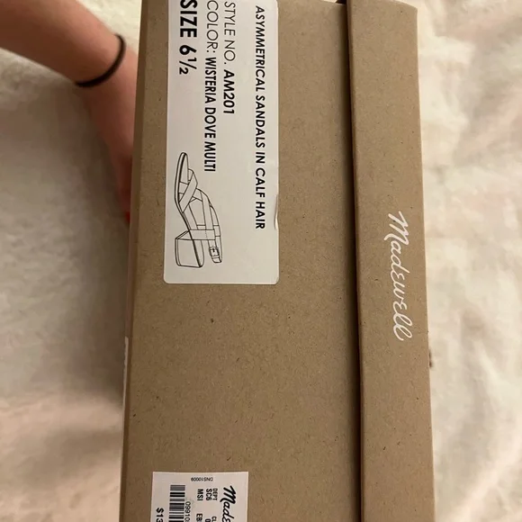 NWB Madewell Leopard Print Sandals - Picture 6 of 7